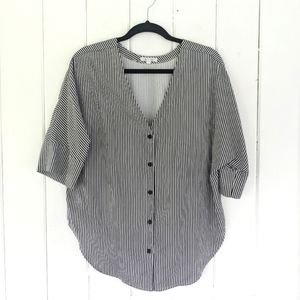 Vetta Striped The Boyfriend Shirt